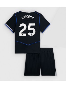 Billige Chelsea Moises Caicedo #25 Tredjedraktsett Barn 2025-26 Kortermet (+ Korte bukser)